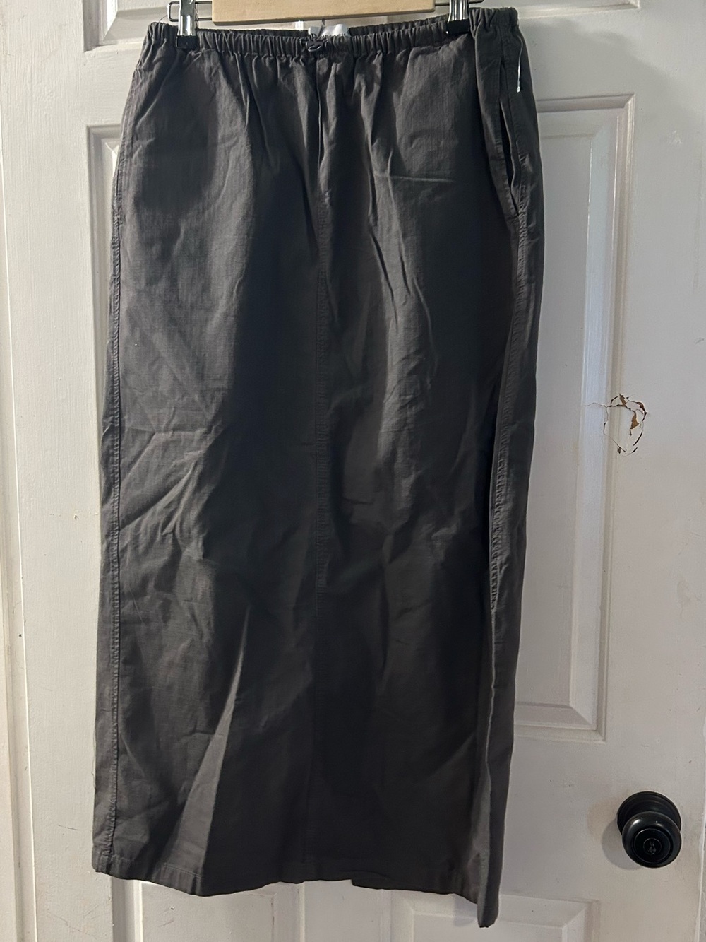 Zara Charcoal Gray Midi Skirt